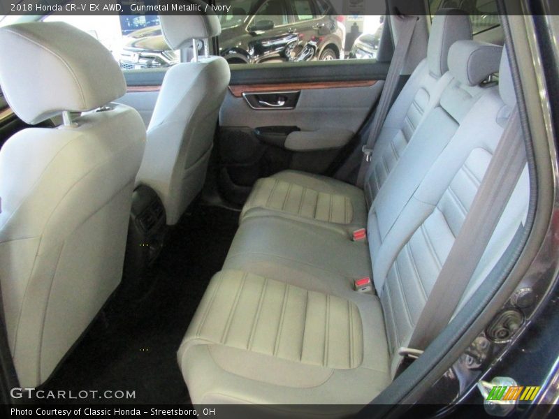 Gunmetal Metallic / Ivory 2018 Honda CR-V EX AWD