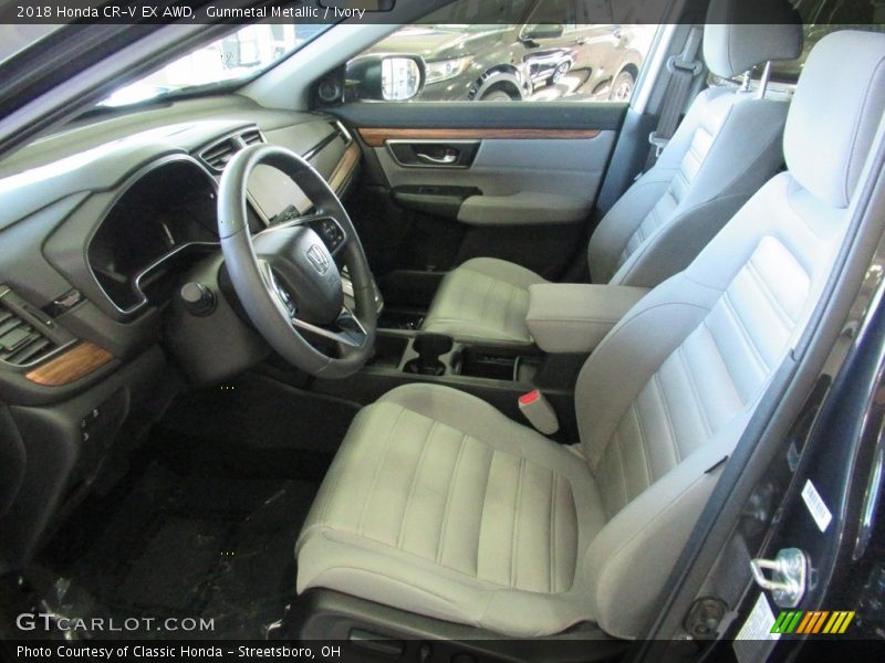 Gunmetal Metallic / Ivory 2018 Honda CR-V EX AWD