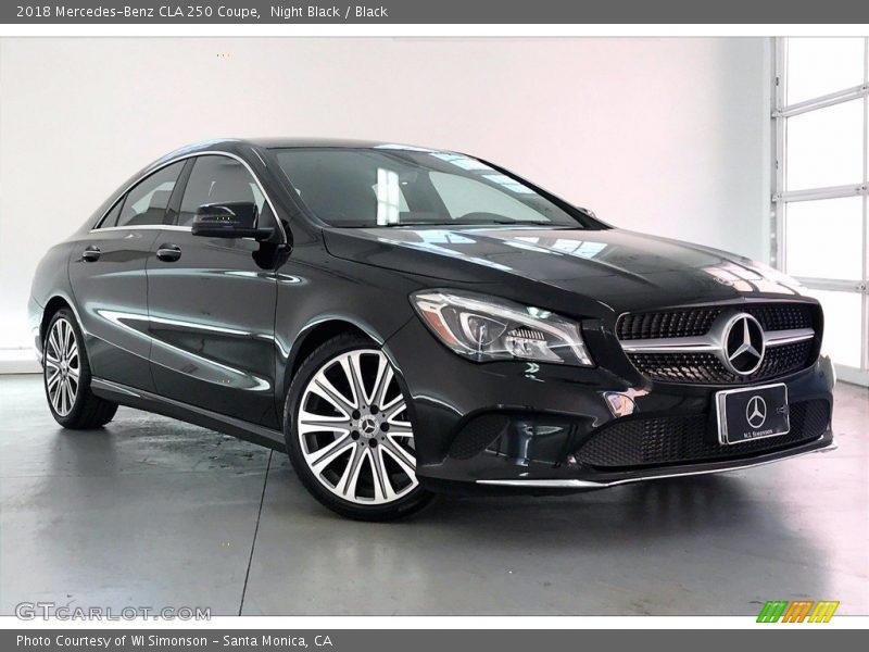 Night Black / Black 2018 Mercedes-Benz CLA 250 Coupe
