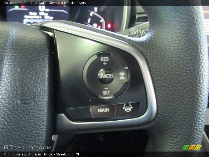 Gunmetal Metallic / Ivory 2018 Honda CR-V EX AWD