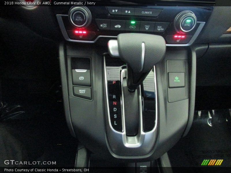 Gunmetal Metallic / Ivory 2018 Honda CR-V EX AWD