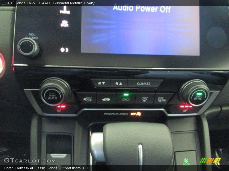 Gunmetal Metallic / Ivory 2018 Honda CR-V EX AWD