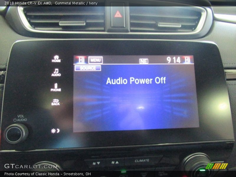 Gunmetal Metallic / Ivory 2018 Honda CR-V EX AWD