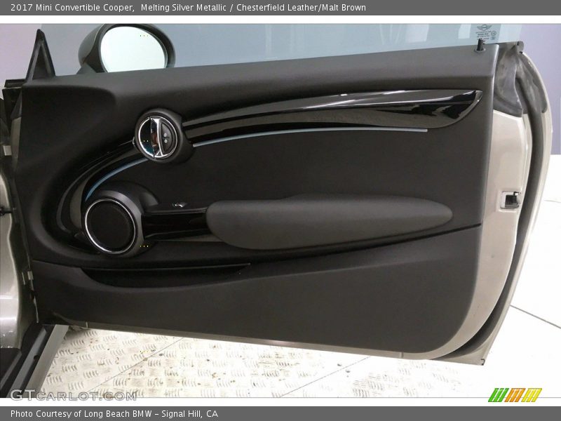 Melting Silver Metallic / Chesterfield Leather/Malt Brown 2017 Mini Convertible Cooper