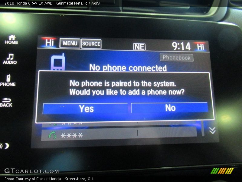 Gunmetal Metallic / Ivory 2018 Honda CR-V EX AWD