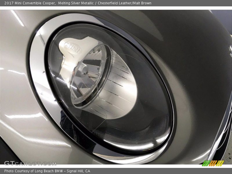 Melting Silver Metallic / Chesterfield Leather/Malt Brown 2017 Mini Convertible Cooper