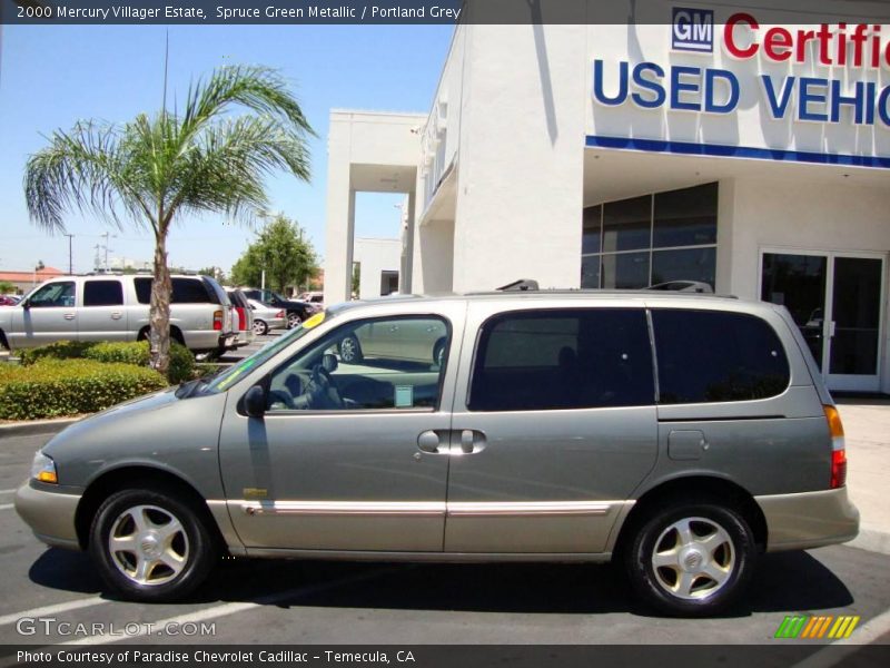 Spruce Green Metallic / Portland Grey 2000 Mercury Villager Estate