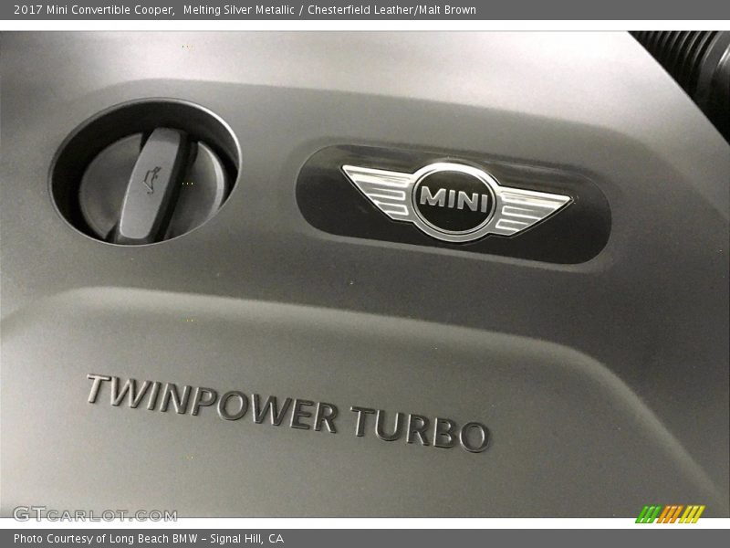 Melting Silver Metallic / Chesterfield Leather/Malt Brown 2017 Mini Convertible Cooper