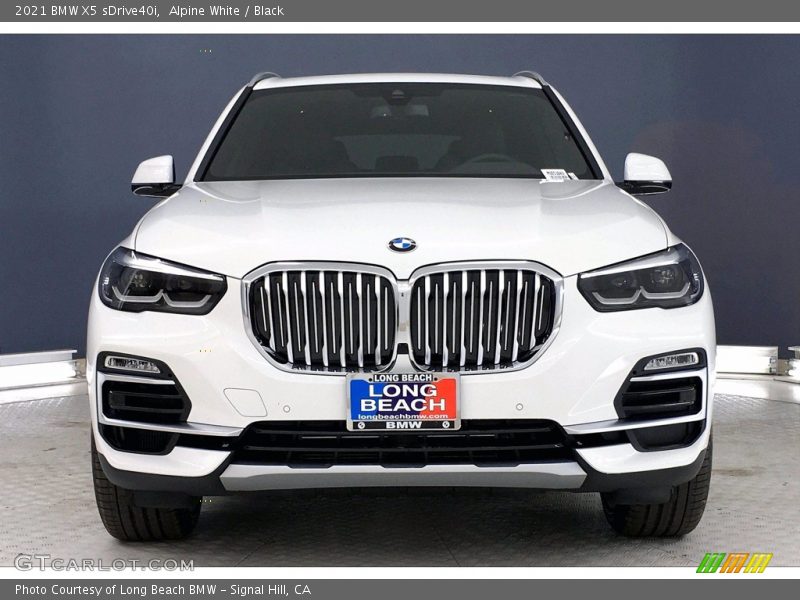 Alpine White / Black 2021 BMW X5 sDrive40i