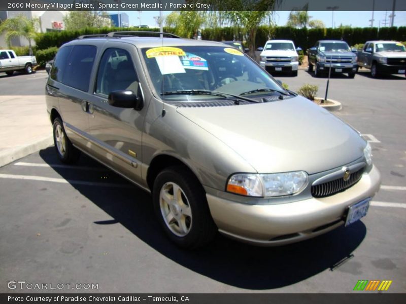 Spruce Green Metallic / Portland Grey 2000 Mercury Villager Estate