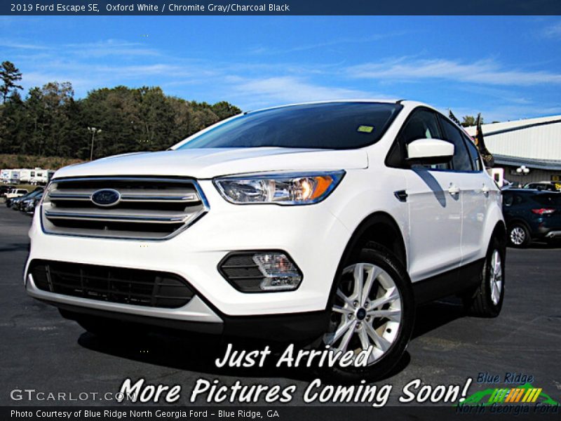 Oxford White / Chromite Gray/Charcoal Black 2019 Ford Escape SE