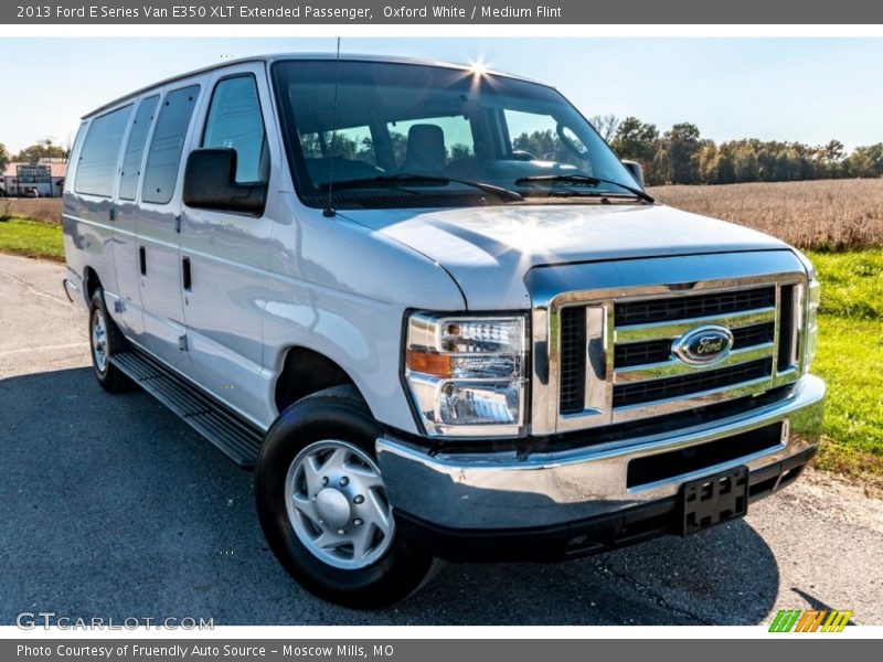 Oxford White / Medium Flint 2013 Ford E Series Van E350 XLT Extended Passenger