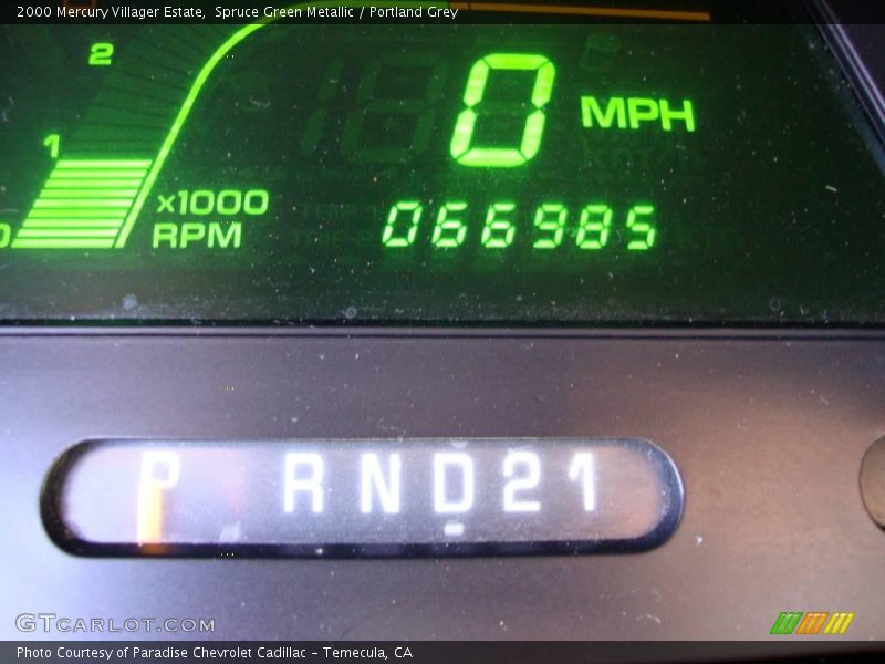 Spruce Green Metallic / Portland Grey 2000 Mercury Villager Estate