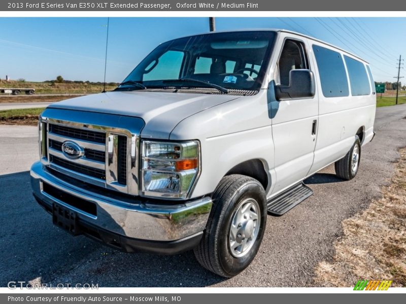 Oxford White / Medium Flint 2013 Ford E Series Van E350 XLT Extended Passenger