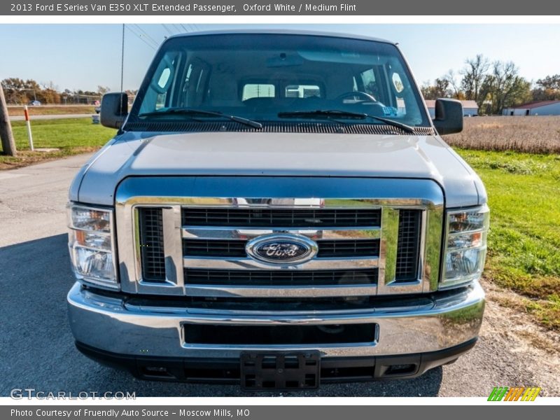 Oxford White / Medium Flint 2013 Ford E Series Van E350 XLT Extended Passenger