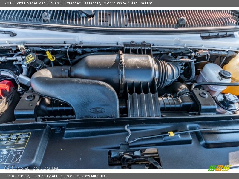 Oxford White / Medium Flint 2013 Ford E Series Van E350 XLT Extended Passenger