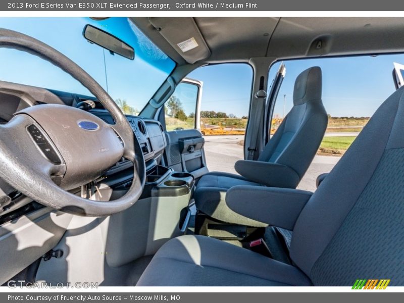 Oxford White / Medium Flint 2013 Ford E Series Van E350 XLT Extended Passenger