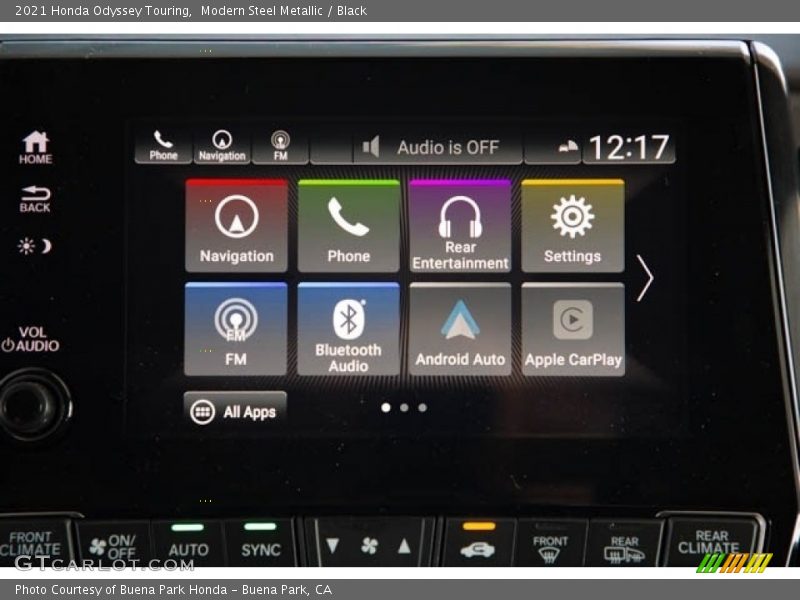Modern Steel Metallic / Black 2021 Honda Odyssey Touring