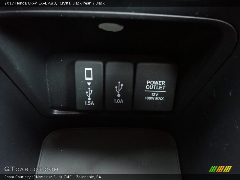 Crystal Black Pearl / Black 2017 Honda CR-V EX-L AWD
