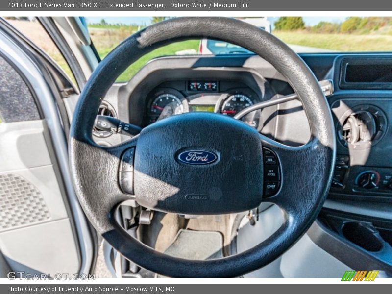 Oxford White / Medium Flint 2013 Ford E Series Van E350 XLT Extended Passenger