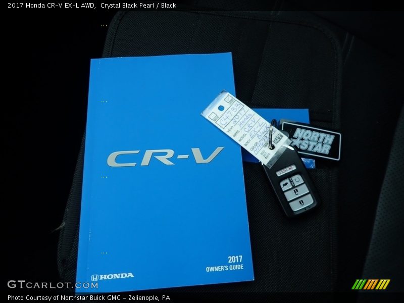 Crystal Black Pearl / Black 2017 Honda CR-V EX-L AWD