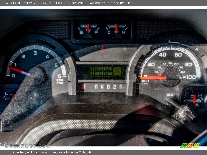 Oxford White / Medium Flint 2013 Ford E Series Van E350 XLT Extended Passenger