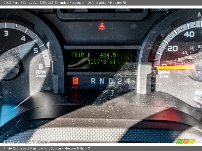 Oxford White / Medium Flint 2013 Ford E Series Van E350 XLT Extended Passenger