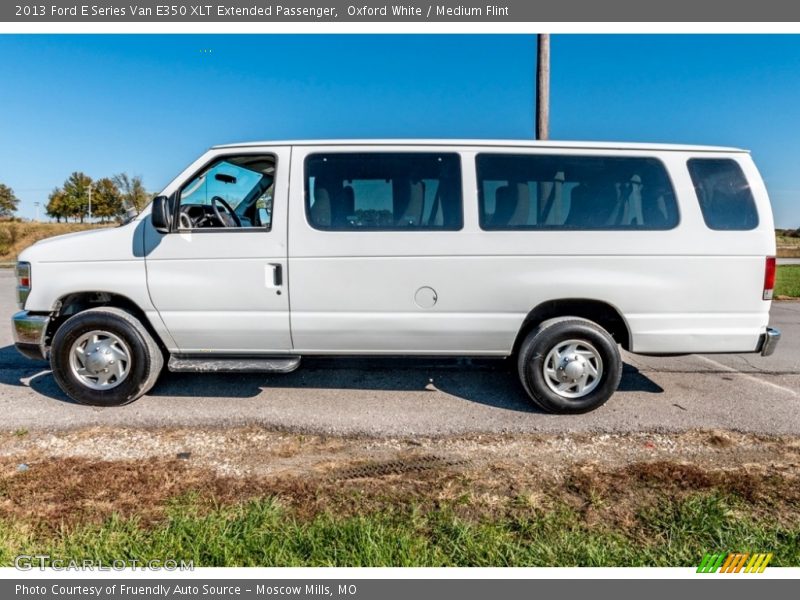 Oxford White / Medium Flint 2013 Ford E Series Van E350 XLT Extended Passenger