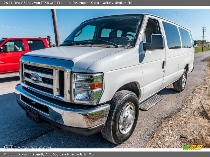 Oxford White / Medium Flint 2013 Ford E Series Van E350 XLT Extended Passenger