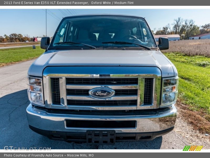 Oxford White / Medium Flint 2013 Ford E Series Van E350 XLT Extended Passenger