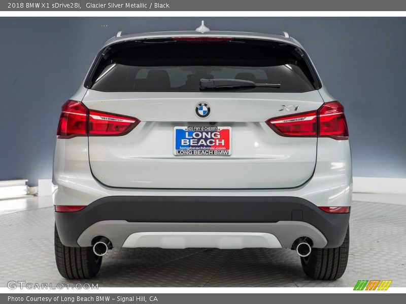 Glacier Silver Metallic / Black 2018 BMW X1 sDrive28i