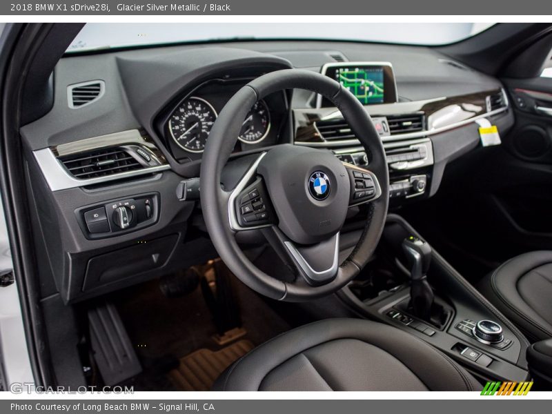 Glacier Silver Metallic / Black 2018 BMW X1 sDrive28i