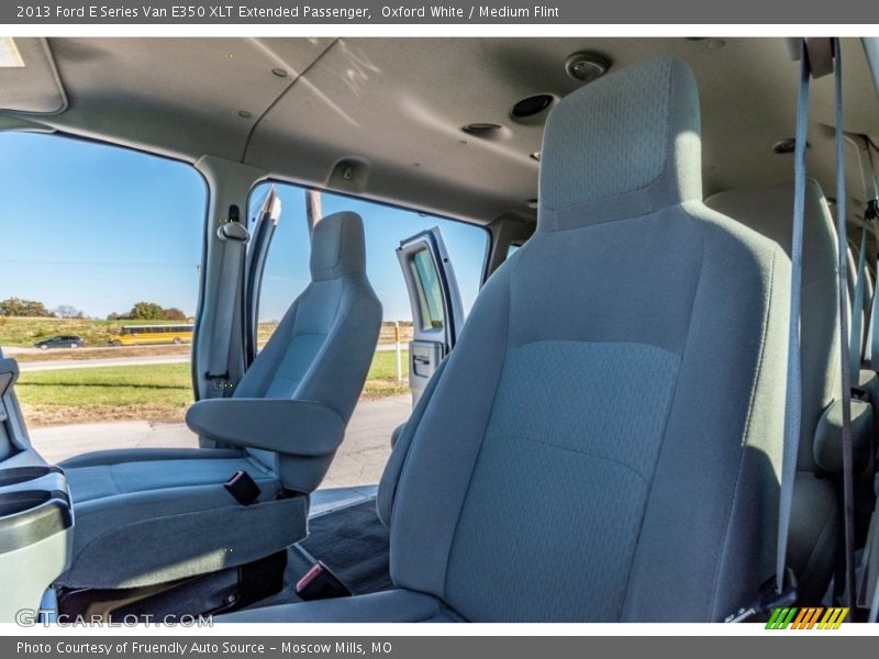 Oxford White / Medium Flint 2013 Ford E Series Van E350 XLT Extended Passenger