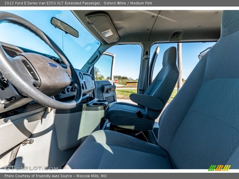 Oxford White / Medium Flint 2013 Ford E Series Van E350 XLT Extended Passenger