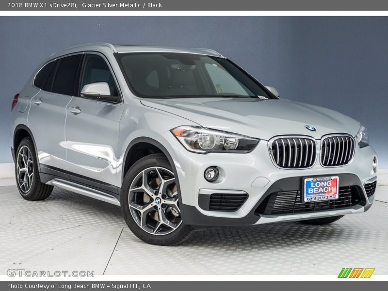 Glacier Silver Metallic / Black 2018 BMW X1 sDrive28i