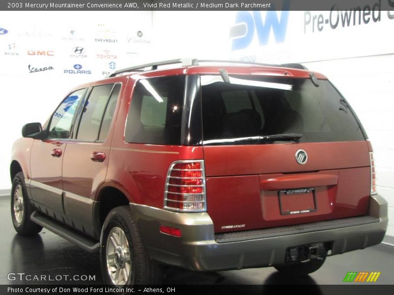 Vivid Red Metallic / Medium Dark Parchment 2003 Mercury Mountaineer Convenience AWD