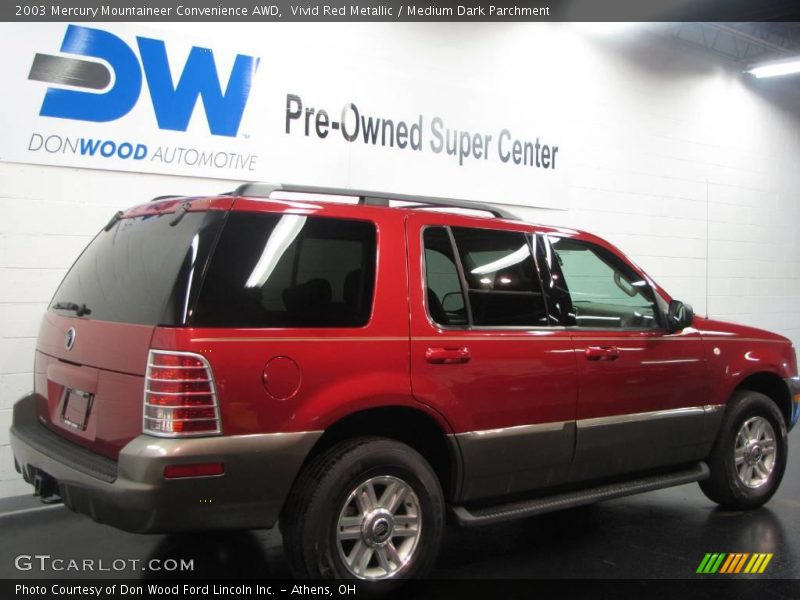 Vivid Red Metallic / Medium Dark Parchment 2003 Mercury Mountaineer Convenience AWD