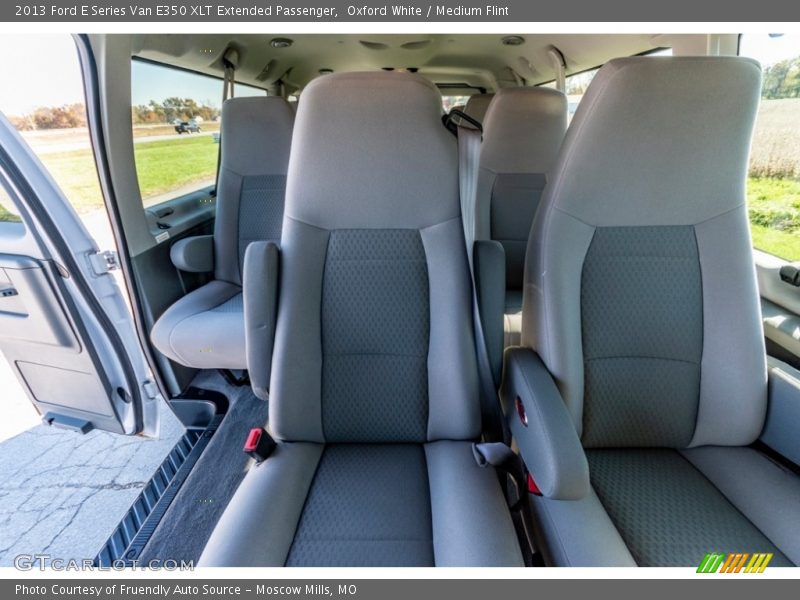 Oxford White / Medium Flint 2013 Ford E Series Van E350 XLT Extended Passenger