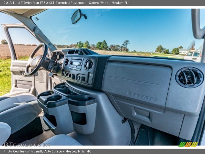 Oxford White / Medium Flint 2013 Ford E Series Van E350 XLT Extended Passenger
