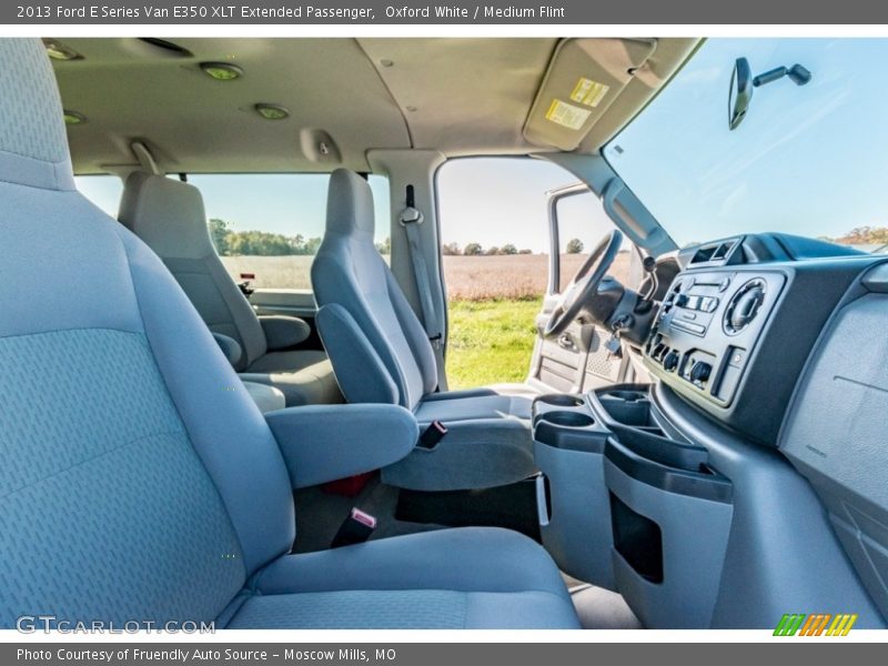 Oxford White / Medium Flint 2013 Ford E Series Van E350 XLT Extended Passenger