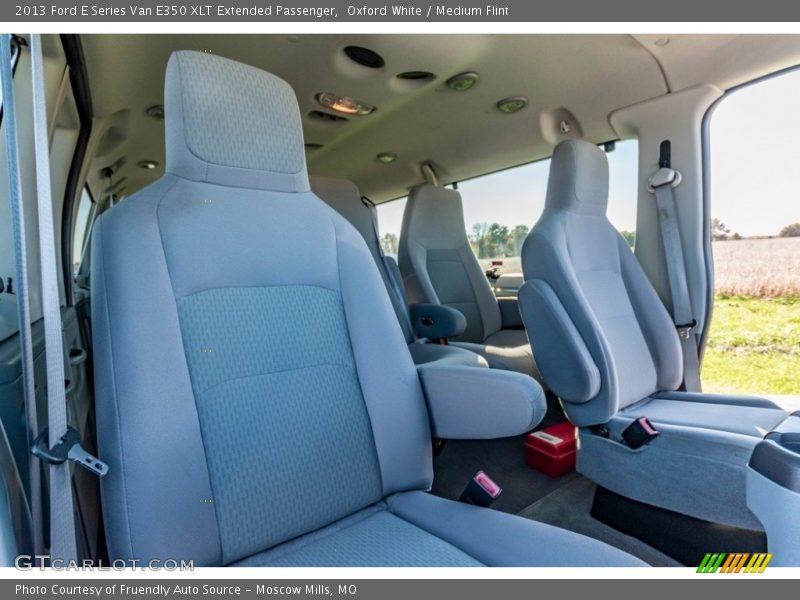 Oxford White / Medium Flint 2013 Ford E Series Van E350 XLT Extended Passenger
