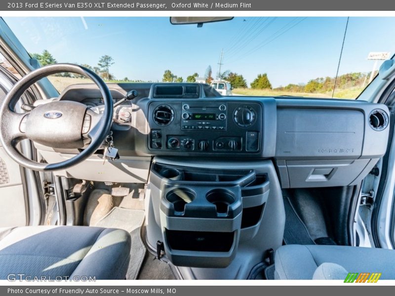 Oxford White / Medium Flint 2013 Ford E Series Van E350 XLT Extended Passenger