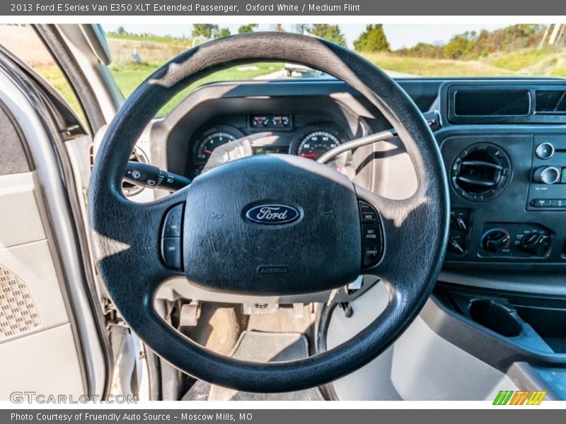 Oxford White / Medium Flint 2013 Ford E Series Van E350 XLT Extended Passenger