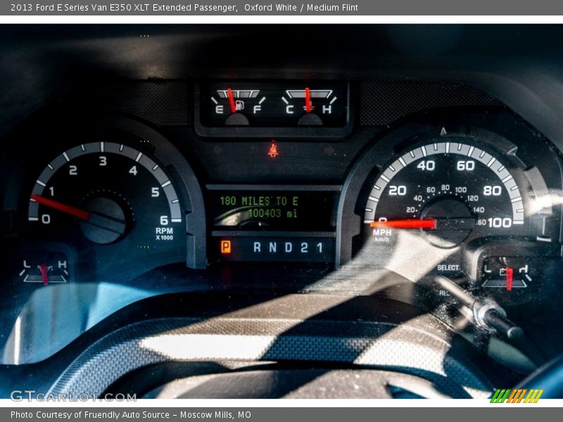 Oxford White / Medium Flint 2013 Ford E Series Van E350 XLT Extended Passenger