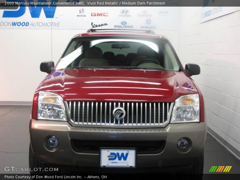 Vivid Red Metallic / Medium Dark Parchment 2003 Mercury Mountaineer Convenience AWD