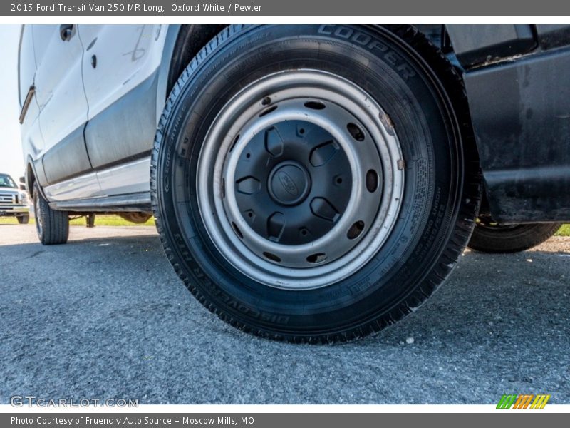 Oxford White / Pewter 2015 Ford Transit Van 250 MR Long