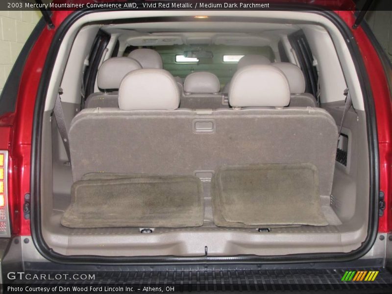 Vivid Red Metallic / Medium Dark Parchment 2003 Mercury Mountaineer Convenience AWD