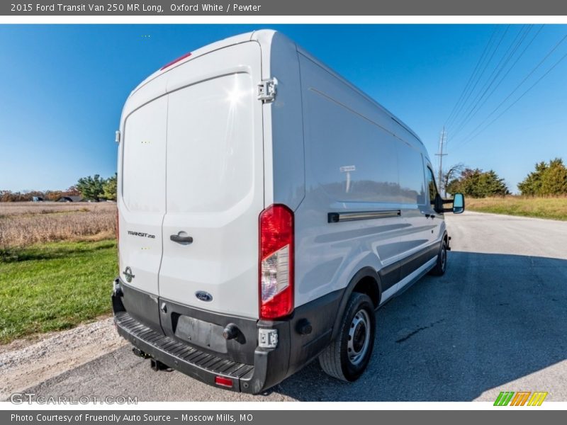 Oxford White / Pewter 2015 Ford Transit Van 250 MR Long
