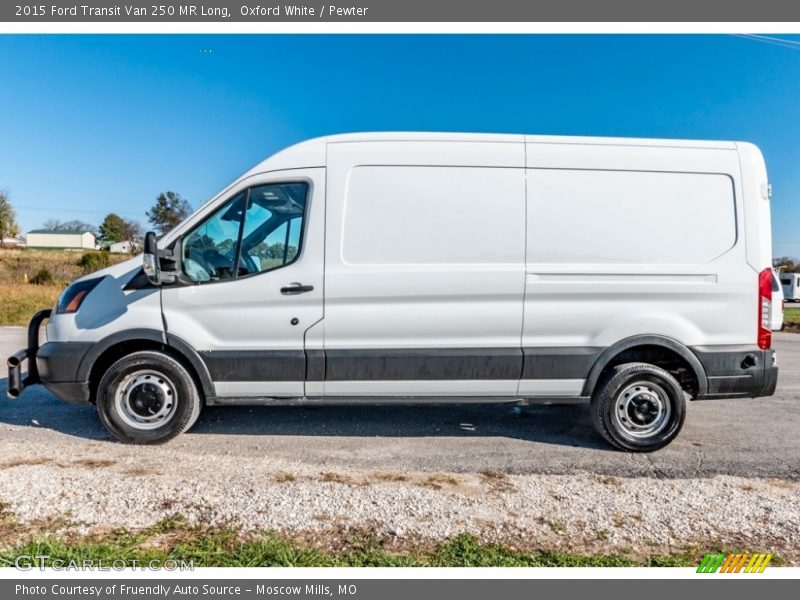 Oxford White / Pewter 2015 Ford Transit Van 250 MR Long