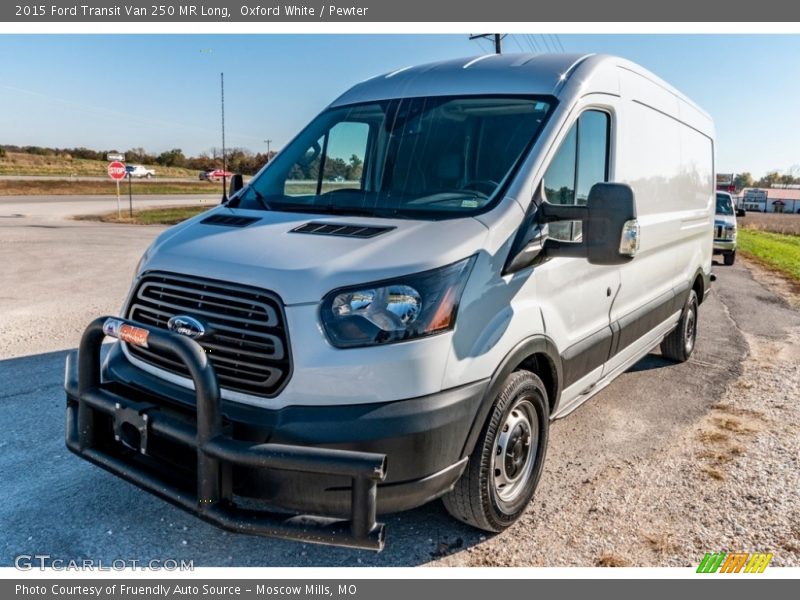 Oxford White / Pewter 2015 Ford Transit Van 250 MR Long